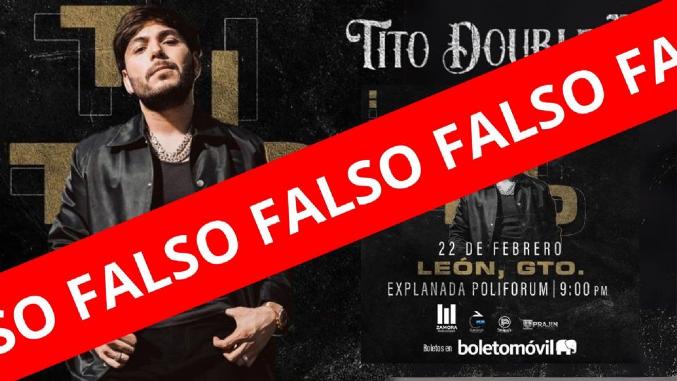 Es falso el concierto programado para el 22 de febrero.