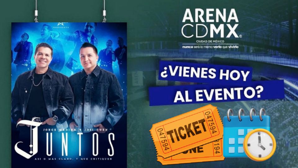 Todo lo que debes saber sobre el concierto de Jorge Medina y Josi Cuen en la Arena CDMX