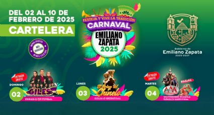 Carnaval Emiliano Zapata Morelos 2025: Cartelera de artistas y programa completo de actividades