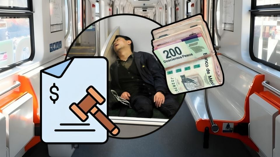 Esta es la multa que tendrás que pagar si te quedas dormido en el metro