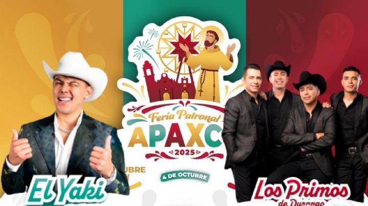 Feria Patronal Apaxco 2025: Cartel completo de artistas que darán concierto GRATIS en el EDOMEX