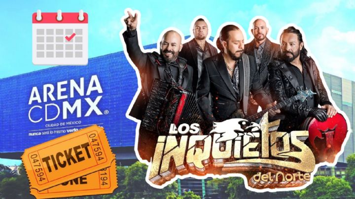 Los Inquietos del Norte en la Arena CDMX 2026: Lista completa de zonas y precios de los boletos, artistas invitados