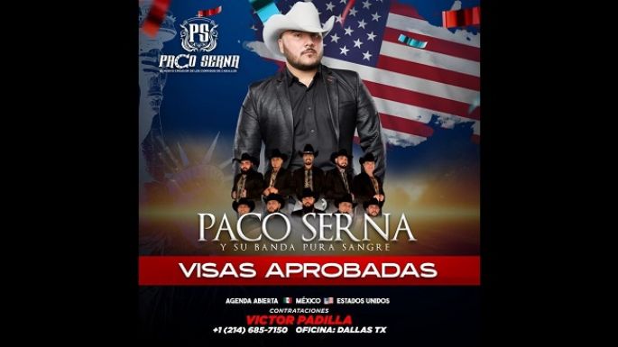 Paco Serna y su Banda Pura Sangre ya cuenta con visas aprobadas