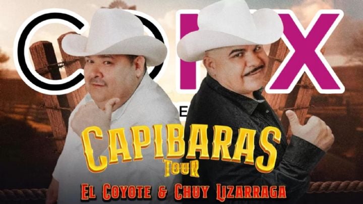 Capibaras Tour CDMX 2025: Chuy Lizárraga y El Coyote anuncian fecha y venta de boletos para concierto en la Arena CDMX