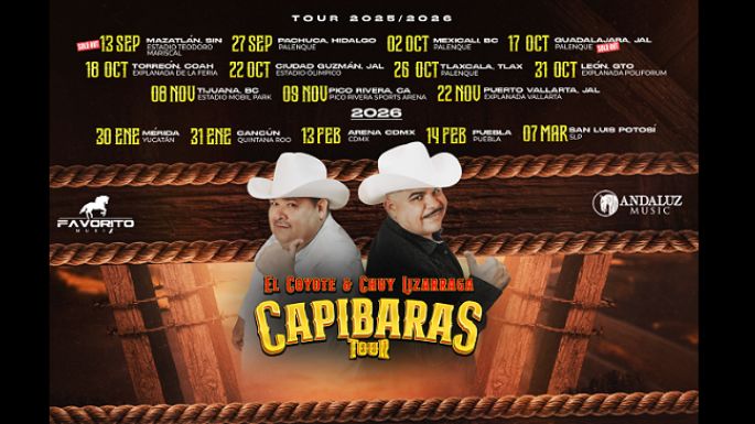Anuncian más fechas para el Capibaras Tour