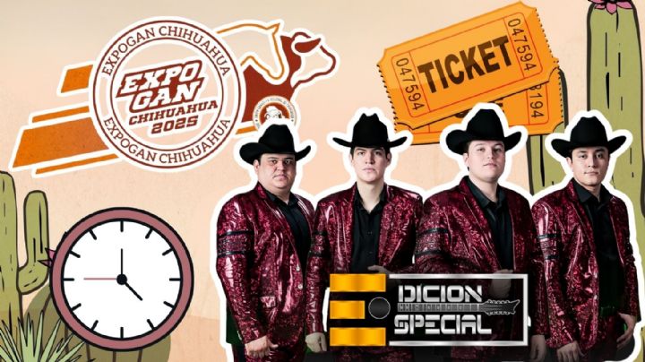 Expogan Chihuahua 2025: ¿A qué hora empieza el concierto de Edición Especial HOY 4 de octubre? Precio de los boletos