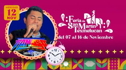 Feria San Martín Texmelucan 2025: ¿Qué artistas se presentarán HOY 12 de noviembre?