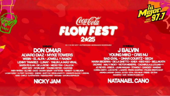 Festival Flow Fest 2025: Fechas, Boletos y ¡Pases GRATIS con La Mejor 97.7 FM!