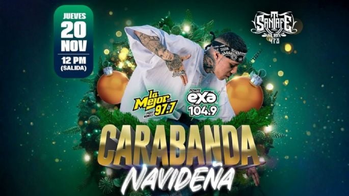 ¡Se armó la carabanda navideña, plebes! Santa Fe Klan llega con todo el flow a La Mejor
