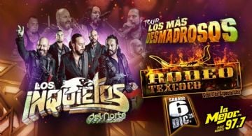 Los Inquietos del Norte llegan al Rodeo Texcoco. ¡Gana Boletos GRATIS con La Mejor 97.7 FM!
