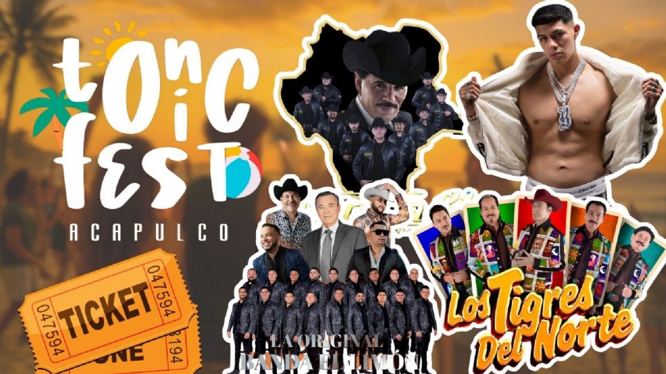Artistas que se presentarán en el Tonic Fest Acapulco 2025