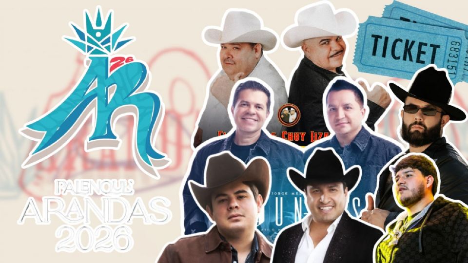 Artistas que se presentarán en el Palenque Arandas 2026