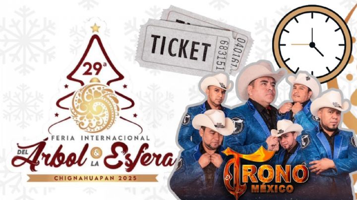 Feria del Árbol y la Esfera Chignahuapan 2025: ¿A qué hora empieza el concierto de El Trono de México HOY 23 de noviembre en Puebla?