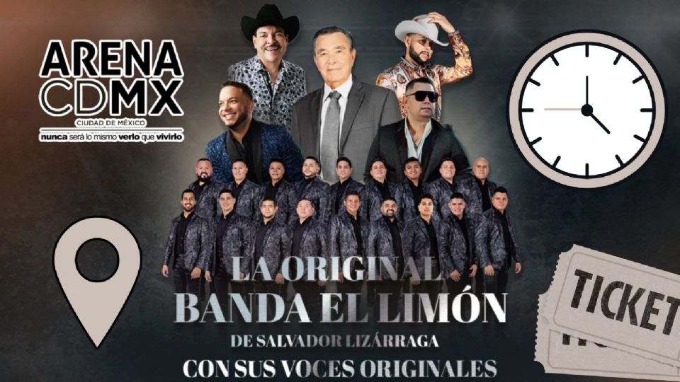 La Original Banda El Limón se presentará HOY en la Arena CDMX.