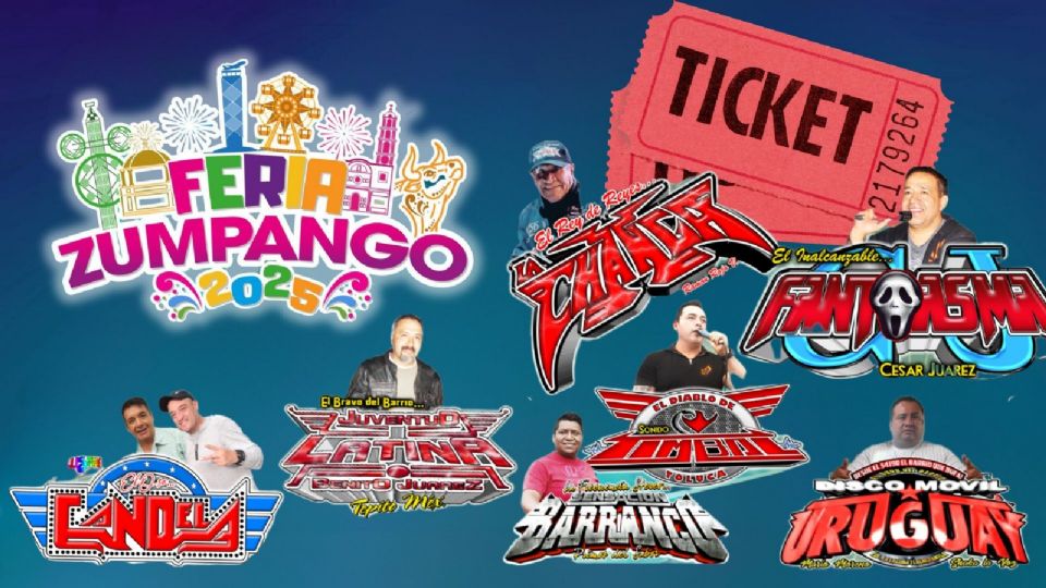 Artistas que se presentarán en la inauguración de la Feria Zumpango 2025