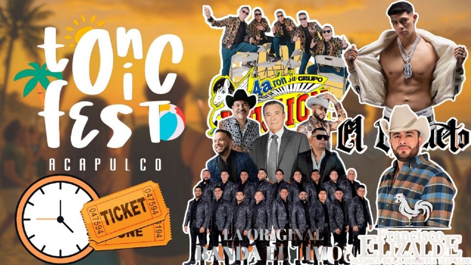 Artistas que se presentarán HOY en el Tonic Fest Acapulco 2025