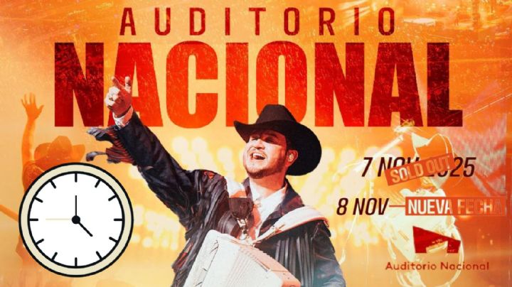 Edén Muñoz en el Auditorio Nacional 2025: ¿A qué hora empiezan los conciertos del 7 y 8 de octubre en CDMX?