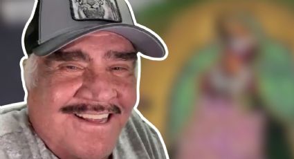 Aparece Virgen de Guadalupe en la tumba de Vicente Fernández a 4 años de su muerte