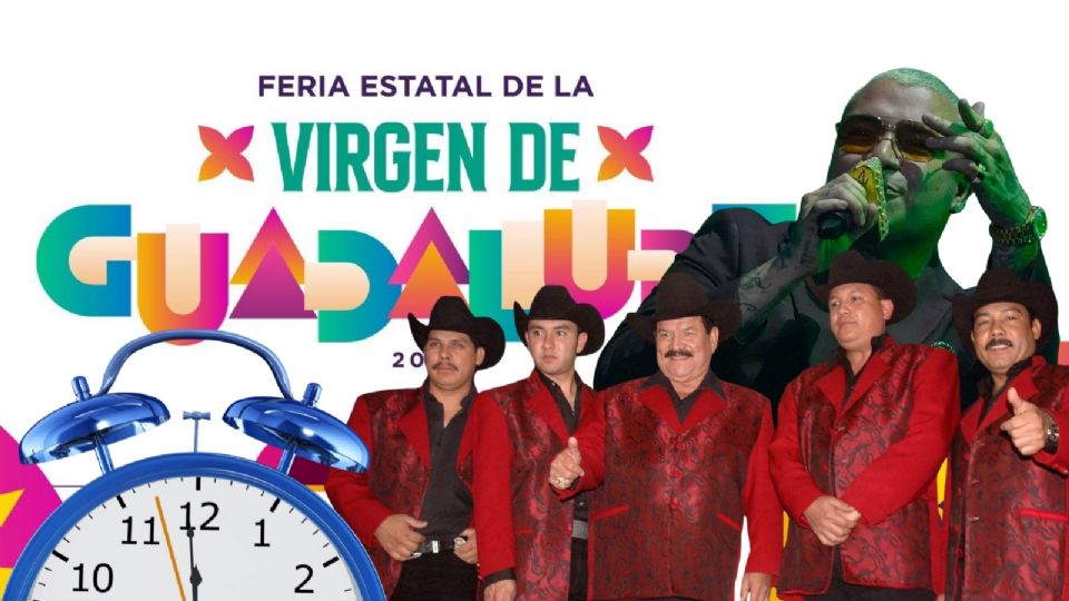 Feria Estatal de Guadalupe 2025 Cartel de artistas que se presentarán este fin de semana en la CLAUSURA