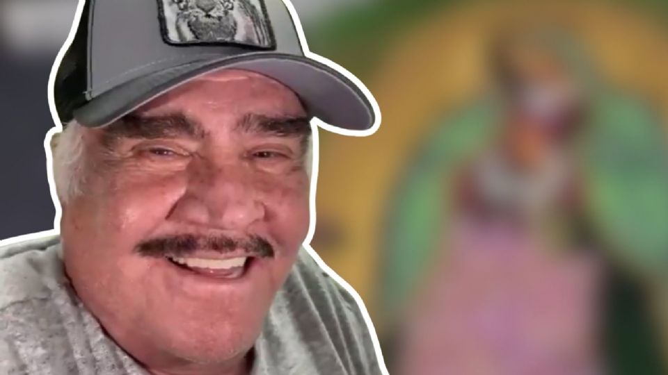 Aparece una Virgen de Guadalupe en la tumba de Vicente Fernández.