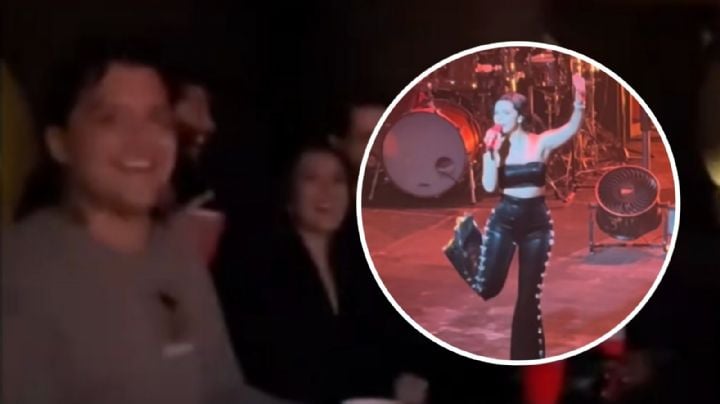 Así reaccionó Christian Nodal cuando Ángela Aguilar se “burló” de sí misma en pleno concierto