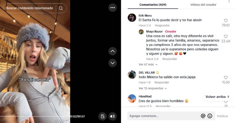 Maya Nazor en Tiktok