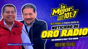 Primera Emisión del Noticiero de Oro Radio con Humberto Cruz y Félix García