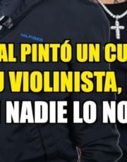 Foto descriptiva de: ¿Nodal pintó un cuadro de su violinista? La teoría viral que casi nadie notó