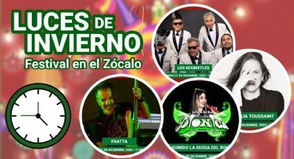 Festival Luces de Invierno CDMX 2025: ¿Qué artistas darán concierto GRATIS HOY 21 de diciembre en el Zócalo? Programa Completo