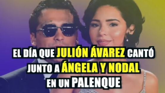El día que Julión Álvarez cantó junto a Ángela Aguilar y Christian Nodal en un palenque