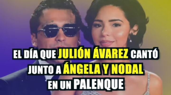 El día que Julión Álvarez cantó junto a Ángela Aguilar y Christian Nodal en un palenque