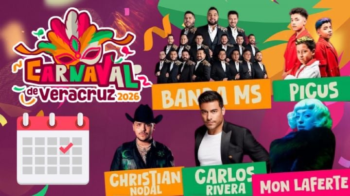 Carnaval de Veracruz 2026: Cartelera completa de artistas y actividades GRATIS; fechas y sedes