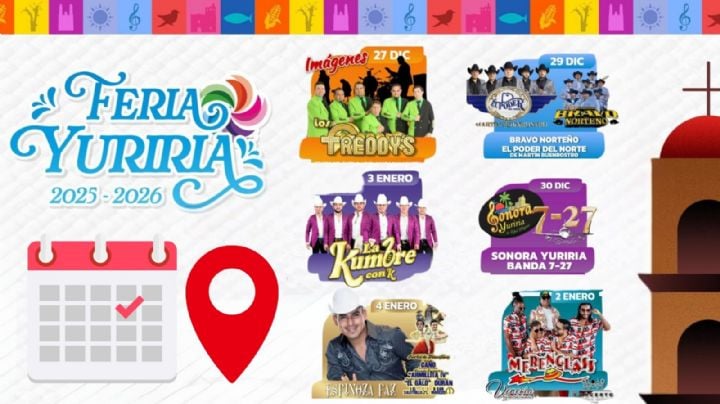 Feria Yuriria Guanajuato 2025-2026: Cartelera completa de artistas que darán concierto GRATIS; fechas y sedes