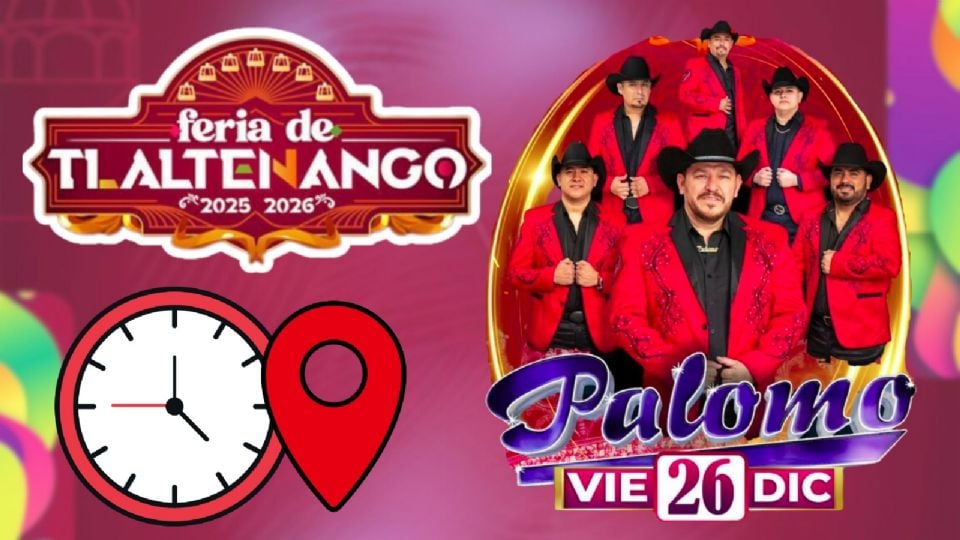Grupo Palomo se presentará HOY en la Feria Tlaltenango 2025-2026
