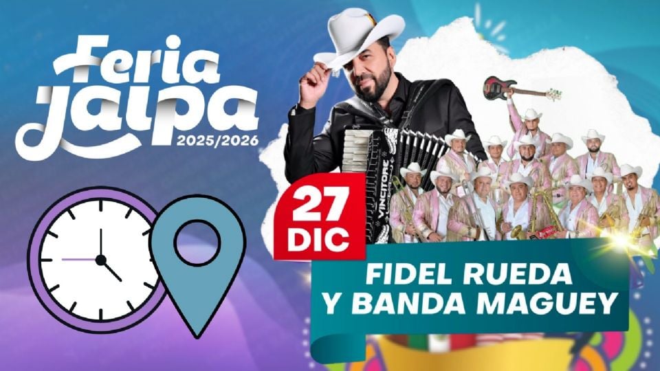 Artistas que se presentarán HOY en la Feria Regional Jalpa 2025-2026.