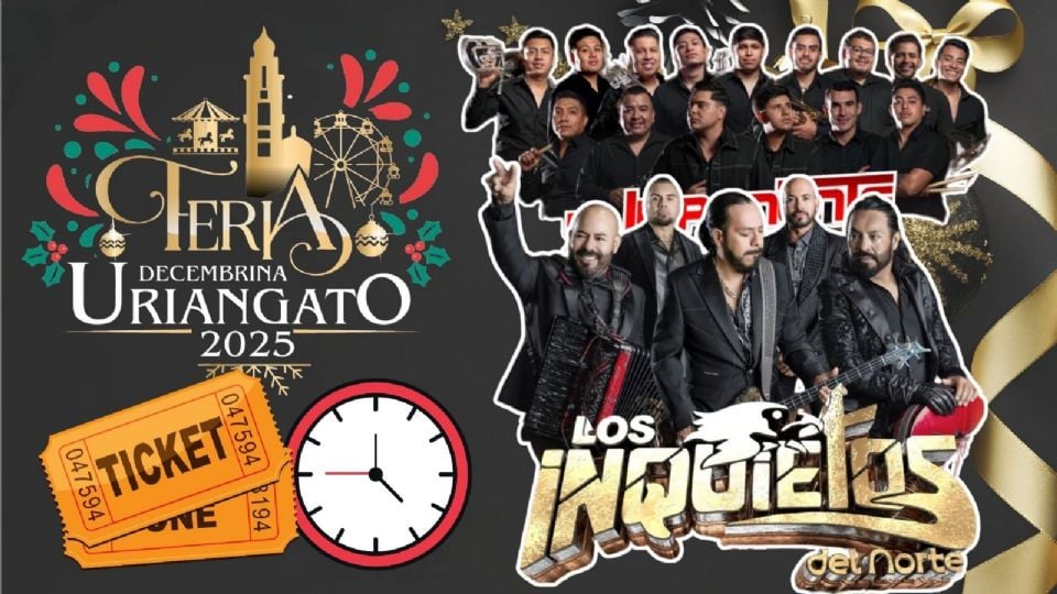 Los Inquietos del Norte se presentarán HOY en la Feria Decembrina Uriangato 2025.