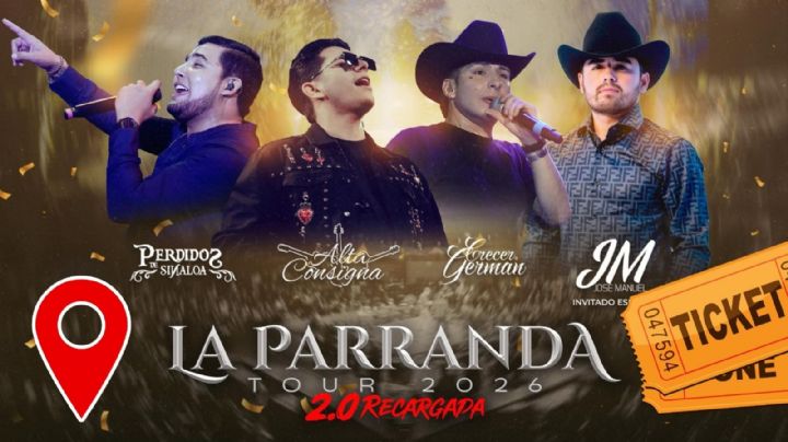La Parranda Tour 2026: Nuevas fechas, ciudades y venta de boletos para ver a Alta Consigna, Perdidos de Sinaloa y Crecer Germán