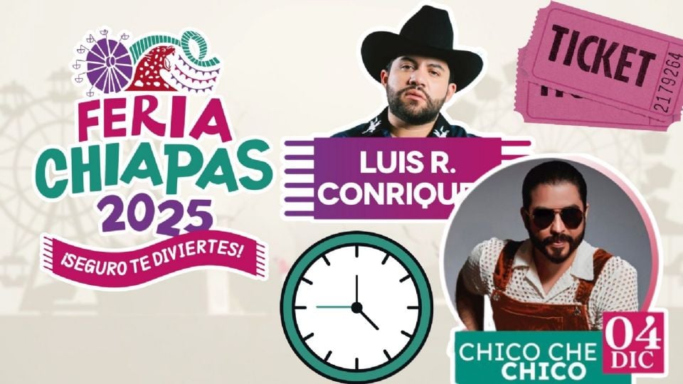 Artistas que se presentarán HOY en la Feria Chiapas 2025.j