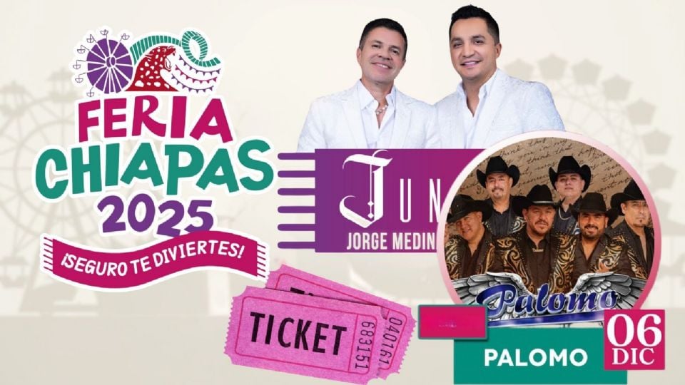 Artistas que se presentarán HOY en la Feria Chiapas 2025