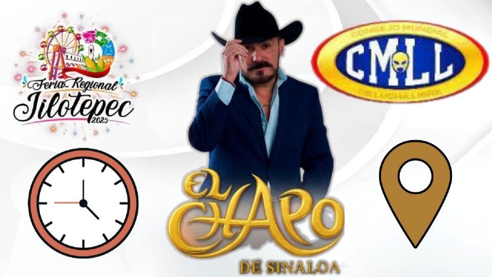 Artistas que se presentarán HOY en la Feria Regional Jilotepec 2025.