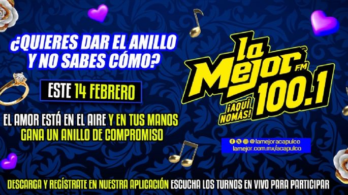 Gana un anillo de compromiso con la Mejor 100.1