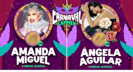 Carnaval Carmen 2025: ¿Cuándo dará concierto Ángela Aguilar y Amanda Miguel?