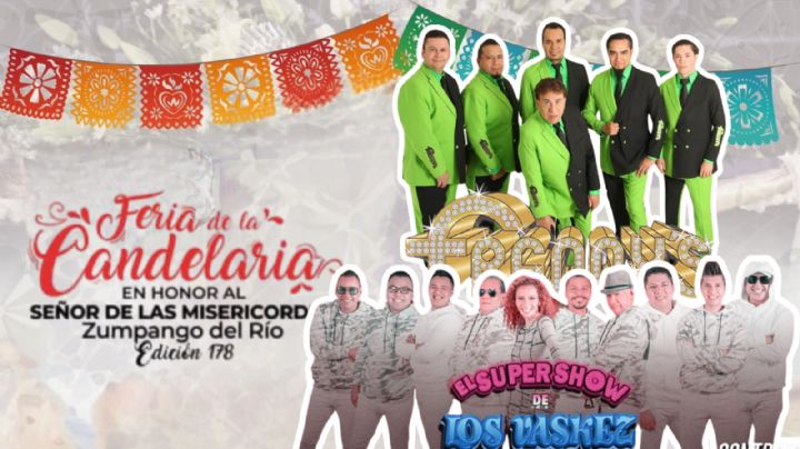 Feria de la Candelaria Zumpango del Río 2025: ¿Qué artistas darán concierto GRATIS HOY 16 de febrero durante la CLAUSURA?
