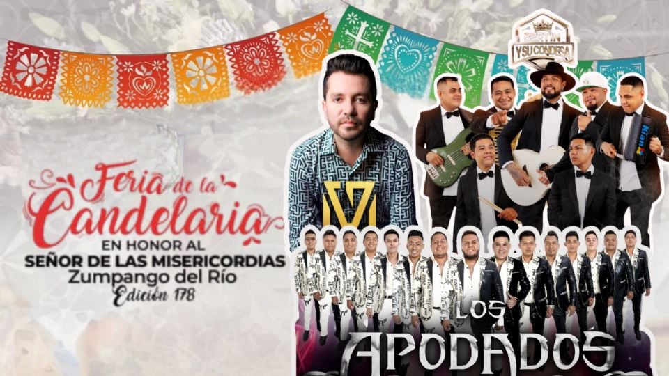 Estos son los artistas que se presentarán HOY en la Feria de la Candelaria Zumpango del Río 2025