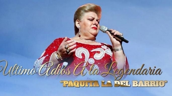 Mañana se rendirá un homenaje a Paquita la del Barrio