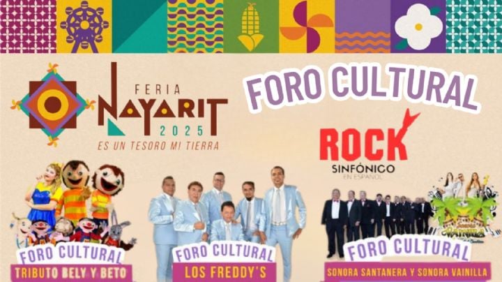 Feria Nayarit 2025: Cartelera completa de artistas que se presentarán GRATIS en el Foro Cultural; fechas y horarios