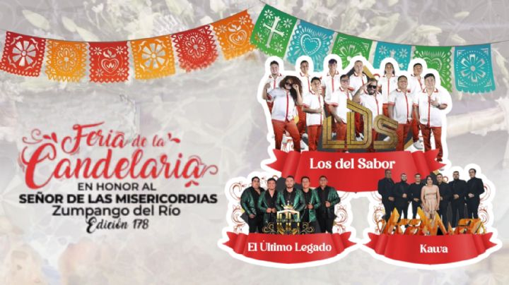 Feria de la Candelaria Zumpango del Río 2025: ¿Qué artistas se presentarán HOY 6 de febrero?