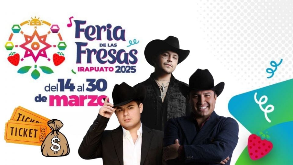 Feria de las fresas en Irapuato Cartel de Artistas en el Palenque