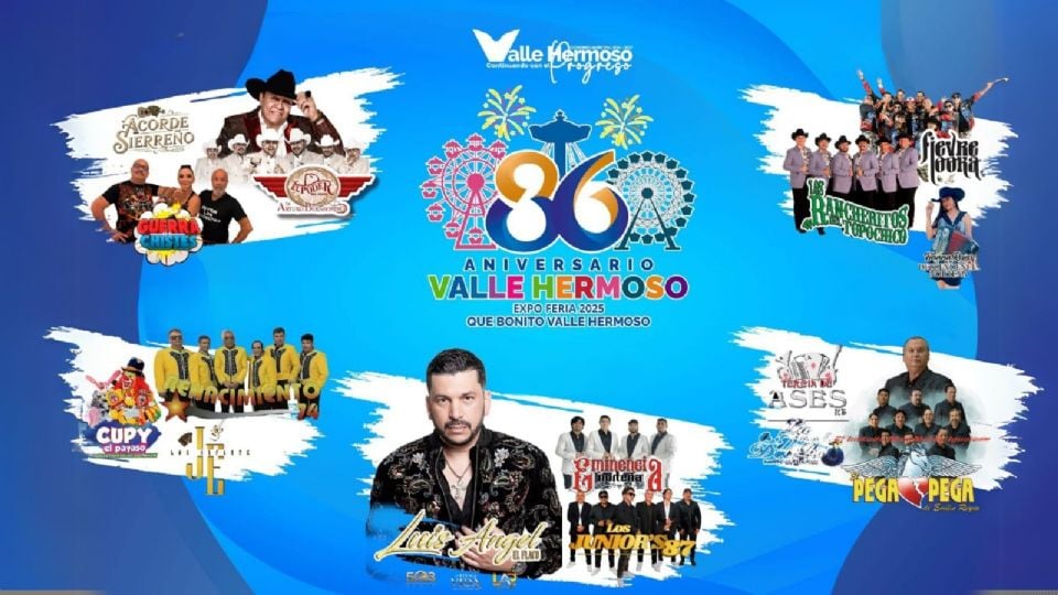 Expo Feria Valle Hermoso 2025 Cartelera de artistas