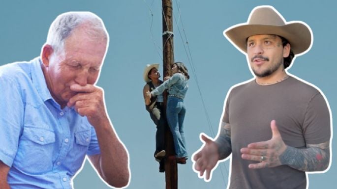 Christian Nodal hace llorar a pareja de abuelitos con la historia de su canción “Amé”